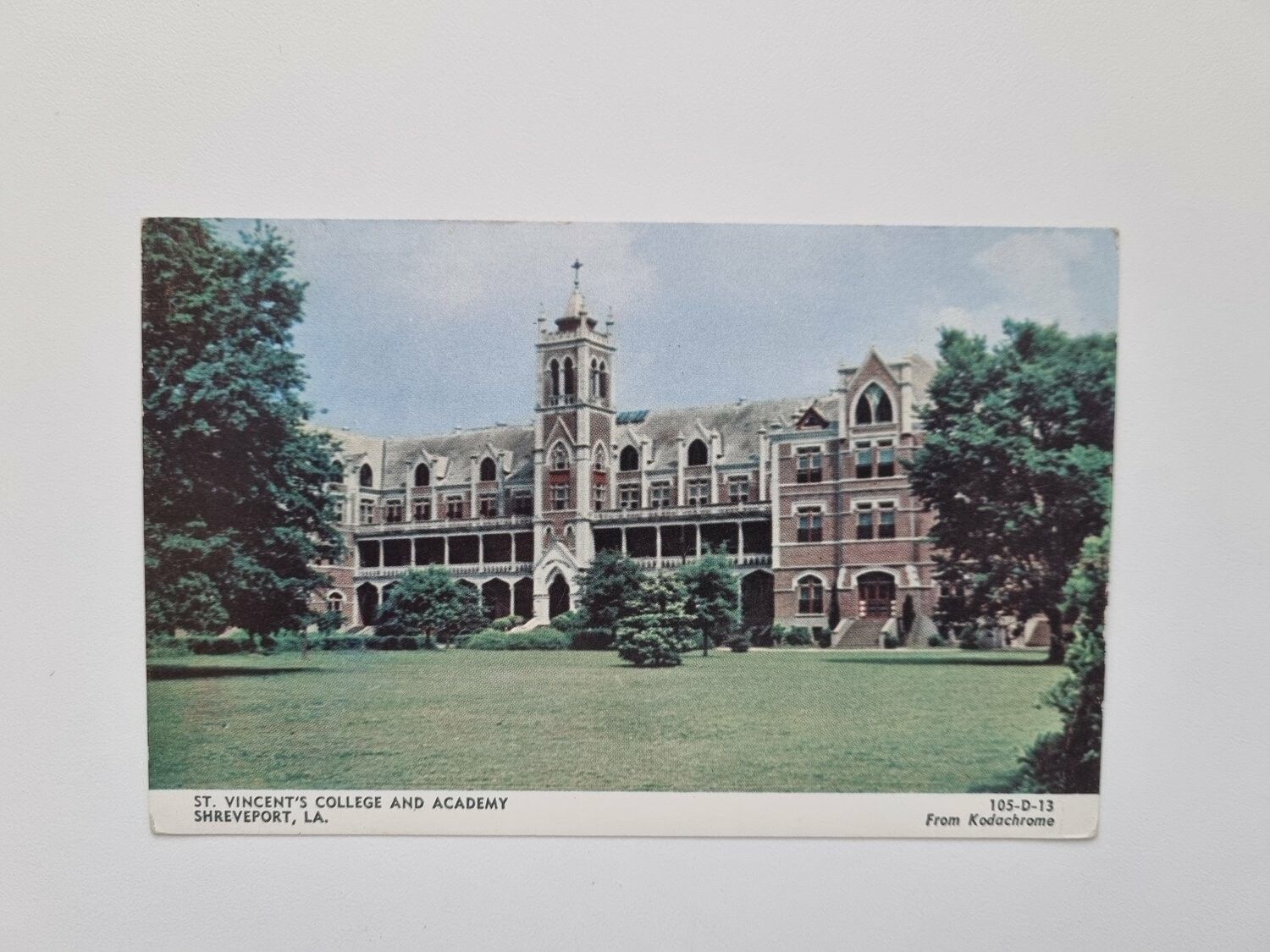 Vykort ST VINCENT'S COLLEGE AND ACADEMY SHREVEPORT, LA.