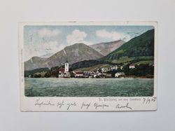Vykort St. Wolfgang mit dem Schafberg