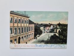 Vykort Stadshuset och Stora Gatan, Västerås, 1905