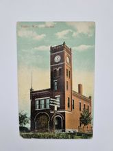 Vykort Stanley, Wis. City Hall 1912