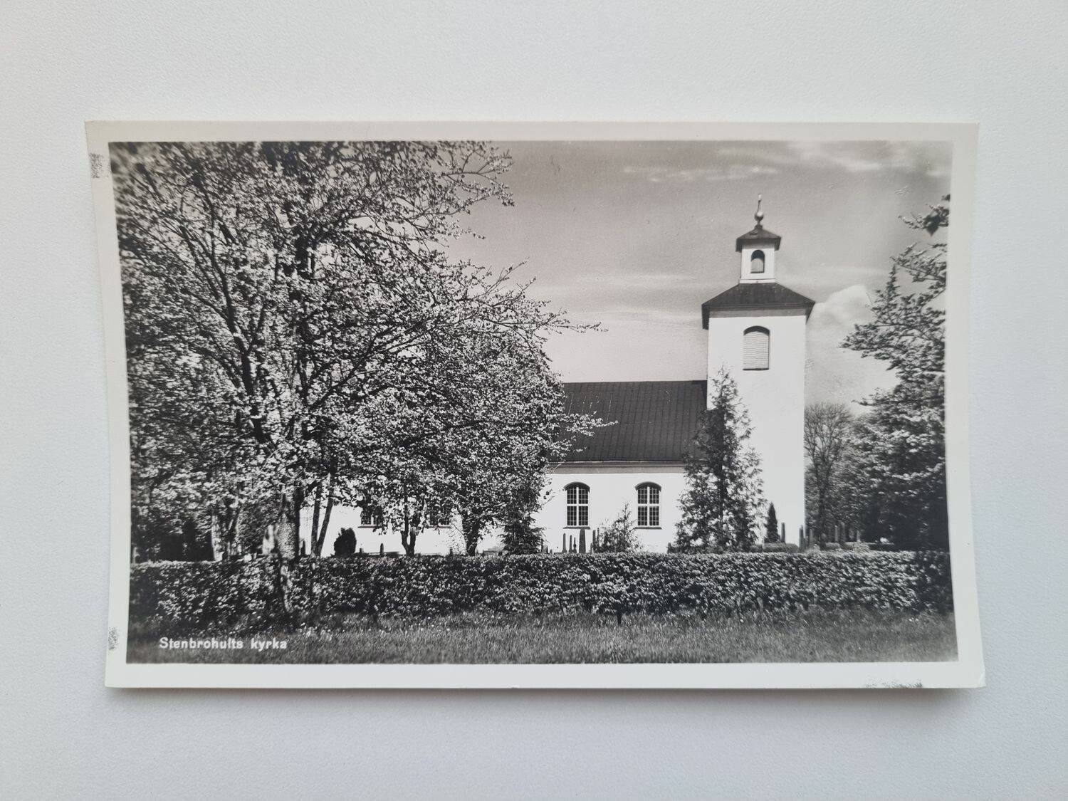 Vykort Stenbrohults kyrka