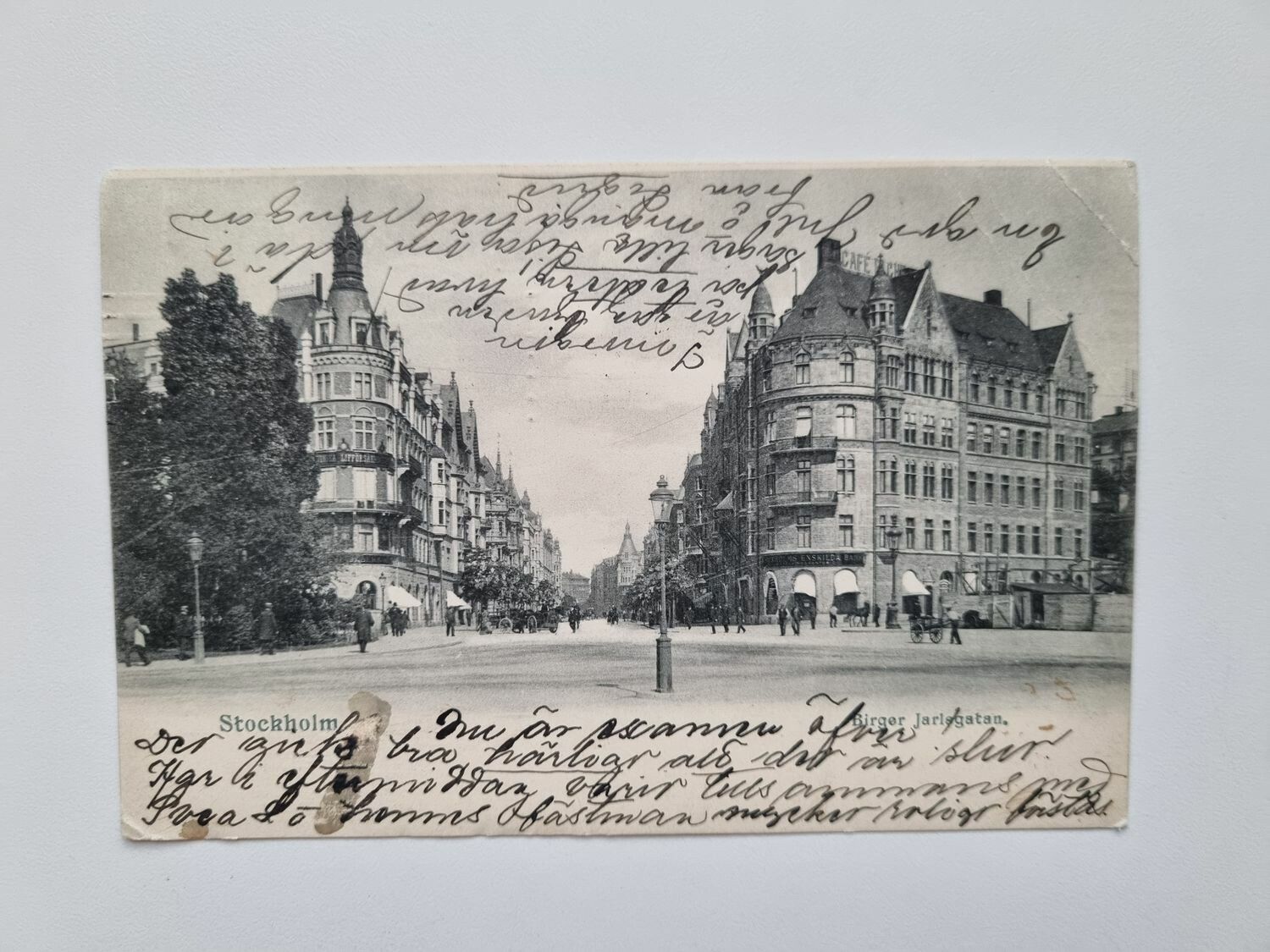 Vykort Stockholm Birger Jarsgatan 1903