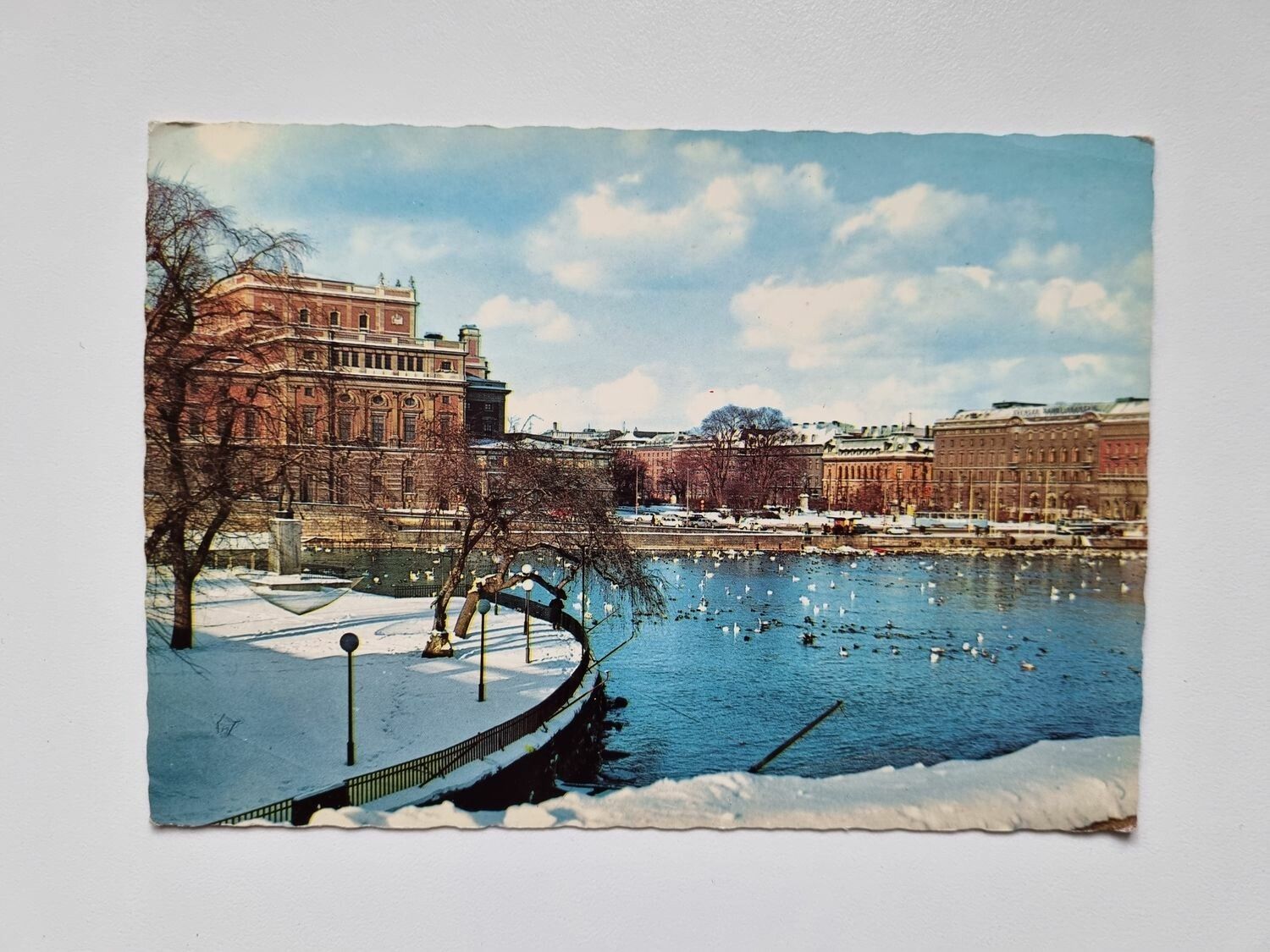 Vykort Stockholm i vinterskrud