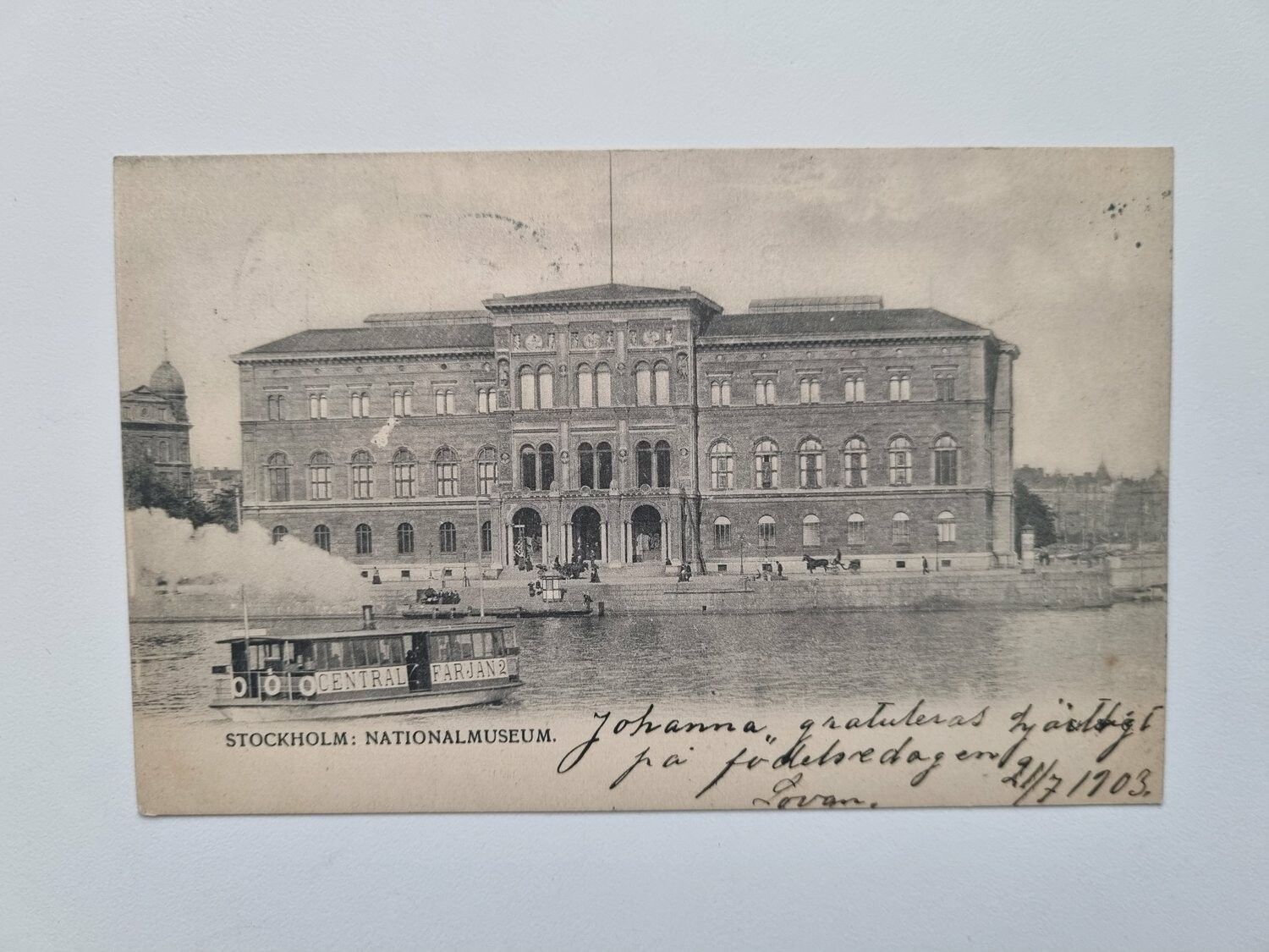 Vykort STOCKHOLM NATIONALMUSEUM 1903
