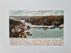 Vykort Stockholm Skurusund, 1902