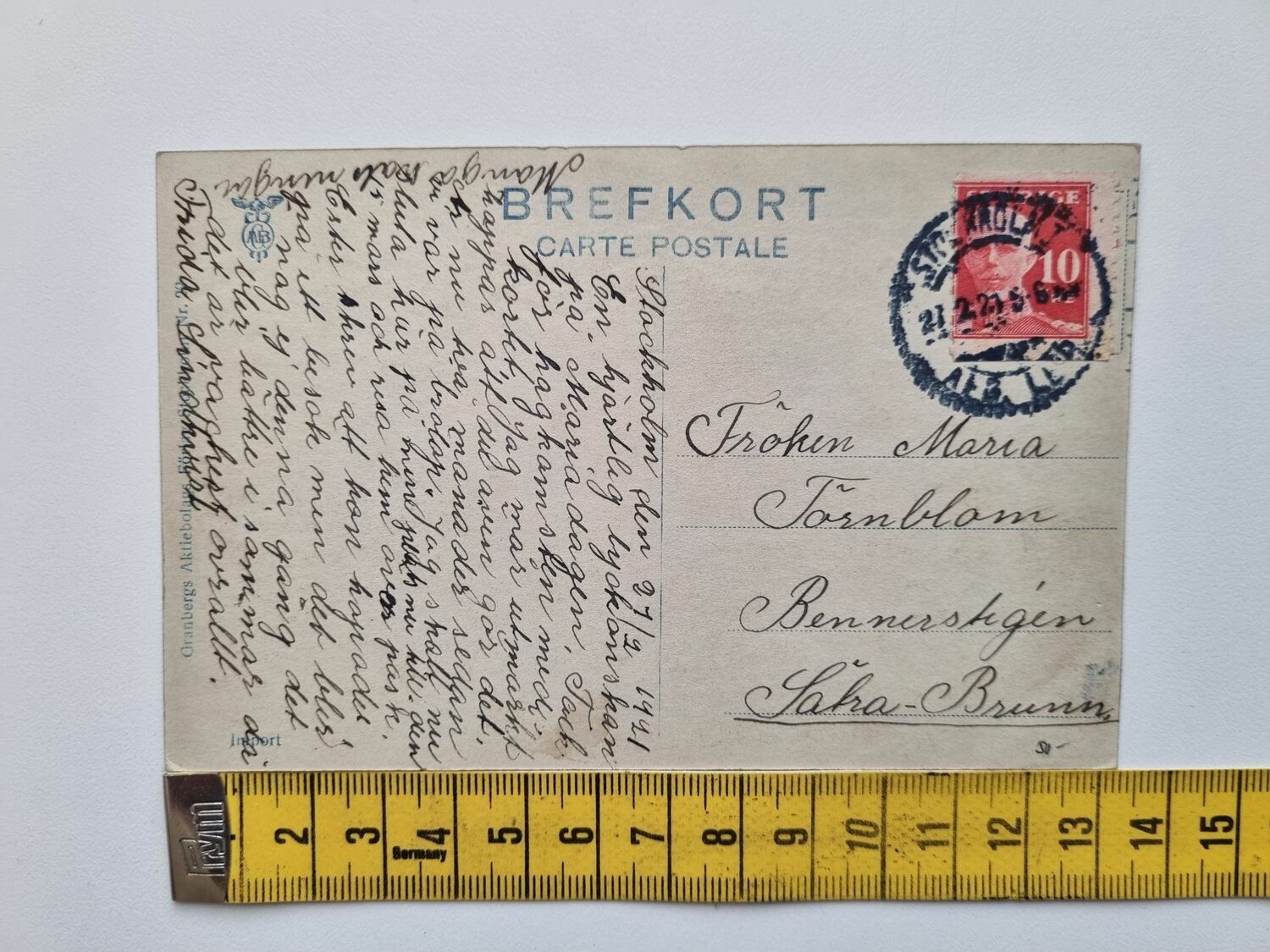 Vykort Stockholm Stureplan 1921
