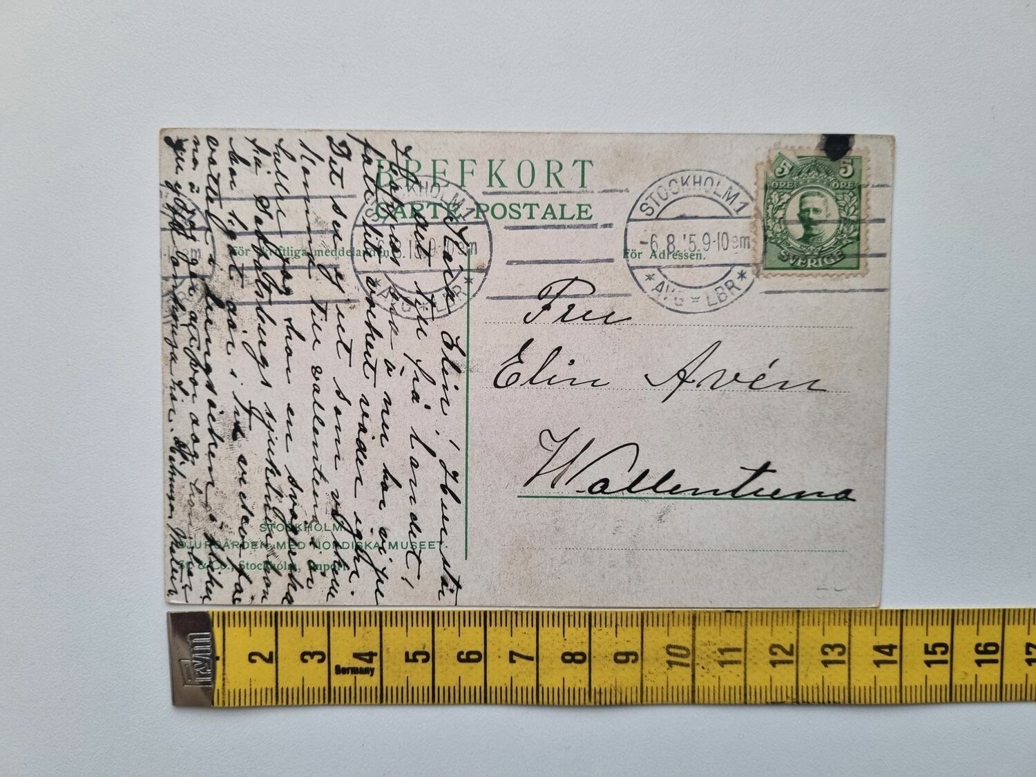 Vykort Stockholm, Djurgården 1905
