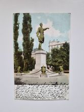 Vykort Stockholm, Karl XIIs statyn, 1903