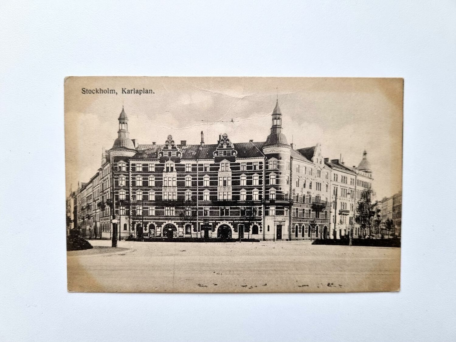 Vykort Stockholm, Karlaplan