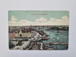 Vykort STOCKHOLM, SKEPPSBRON, 1910