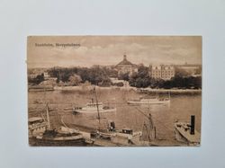 Vykort Stockholm, Skeppsholmen, 1918