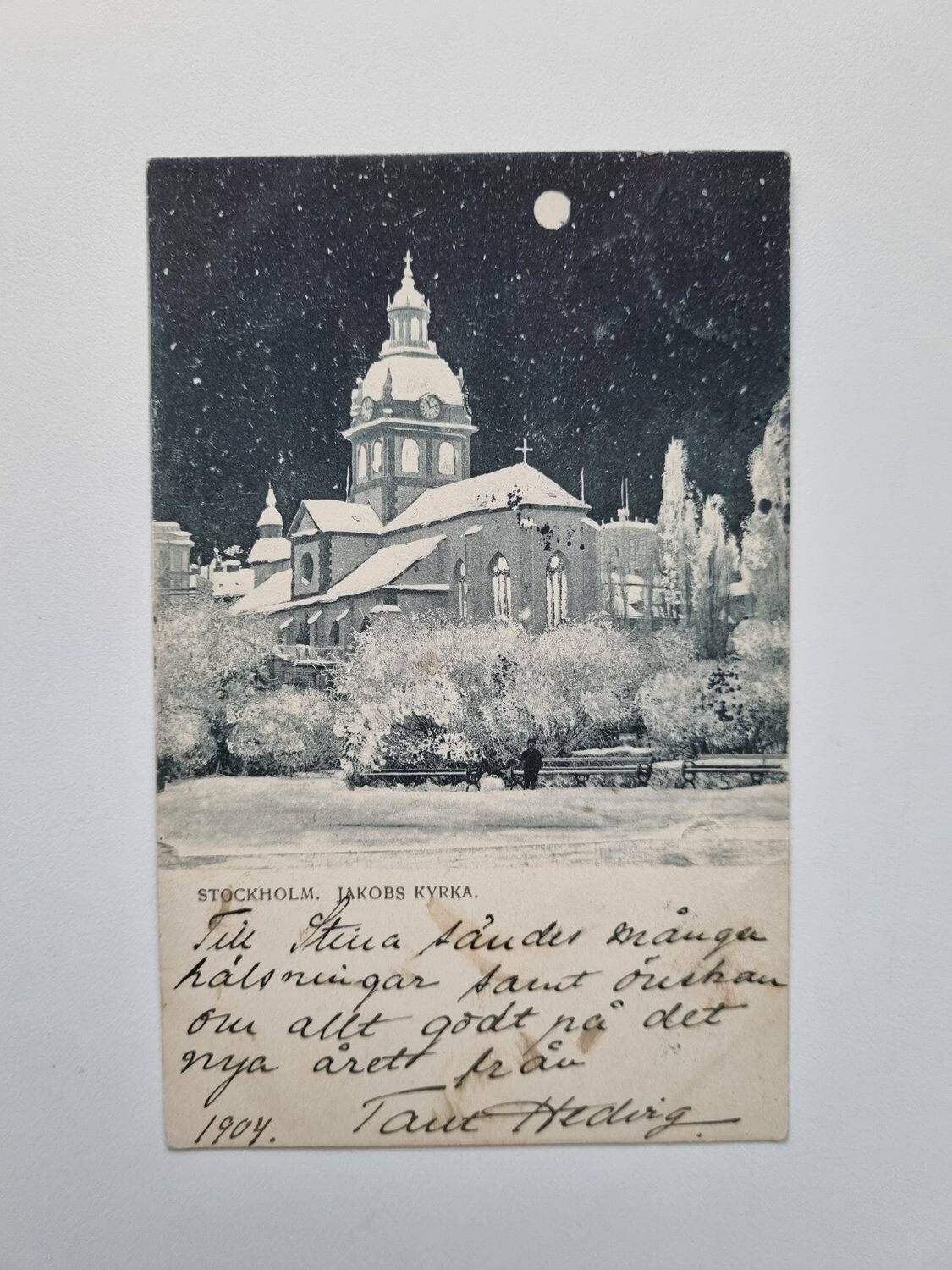Vykort STOCKHOLM. JAKOBS KYRKA. 1904