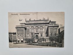 Vykort Stockholm. Konstakademien, 1907