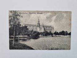 Vykort Stockholm. Nordiska Museét, 1912
