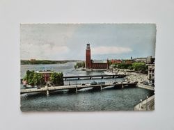 Vykort Stockholm. Strömsborg och Stadshuset