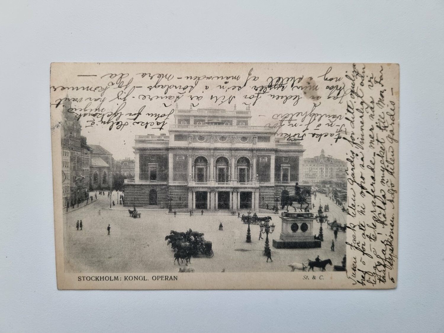 Vykort STOCKHOLM: KONGL. OPERAN, 1903