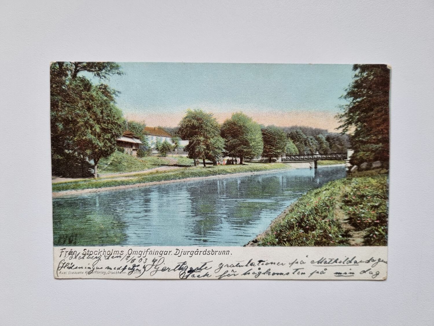 Vykort STOCKHOLMS OMGIFNINGAR, DJURGÅRDSBRUNN, 1903