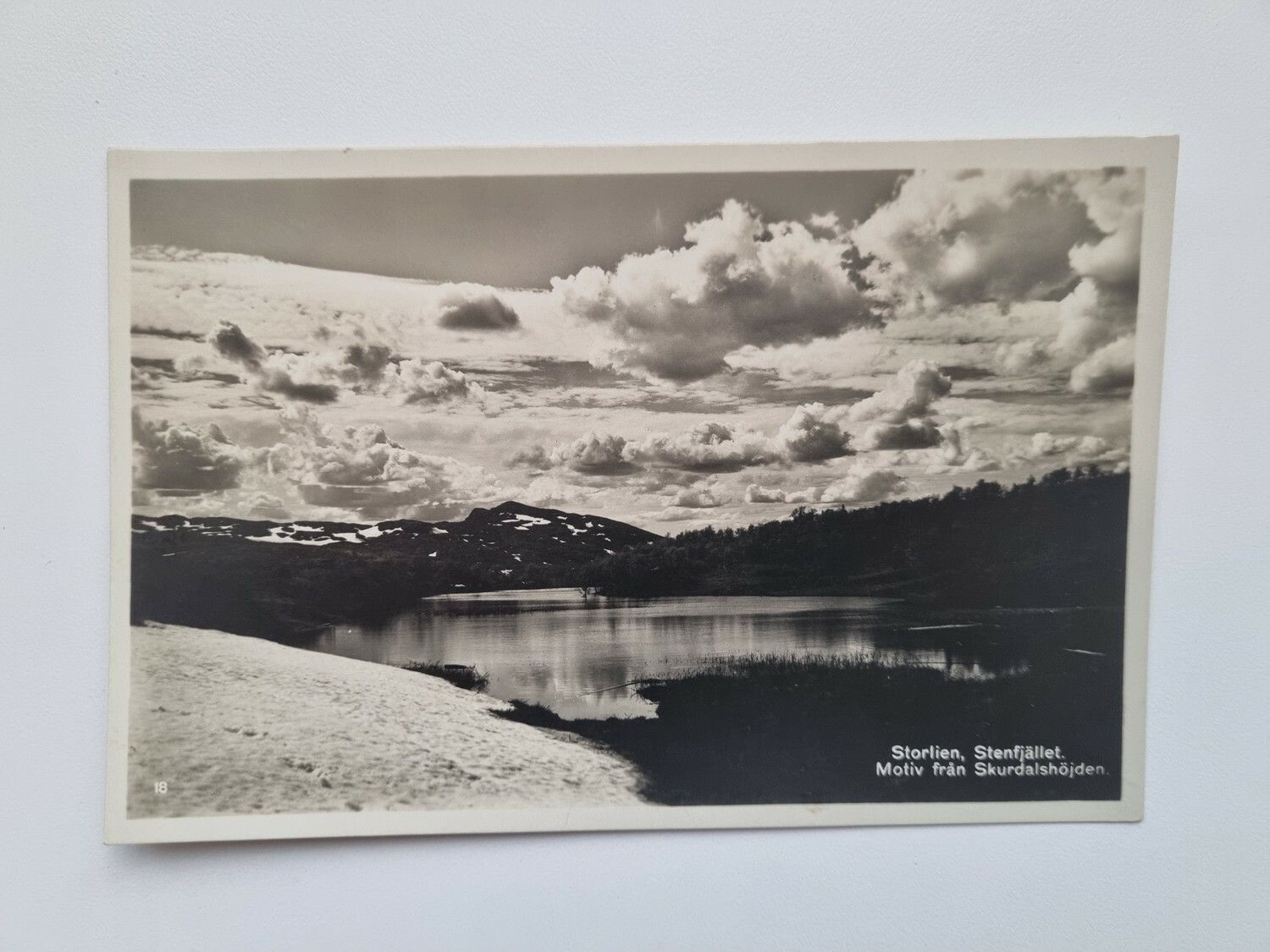 Vykort Storlien, Stenfjället. Motiv från Skurdalshöjden
