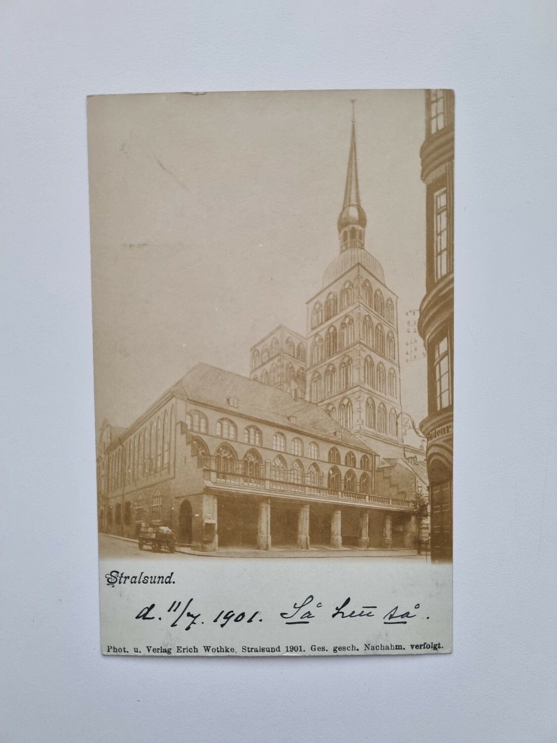 Vykort Stralsund 1901
