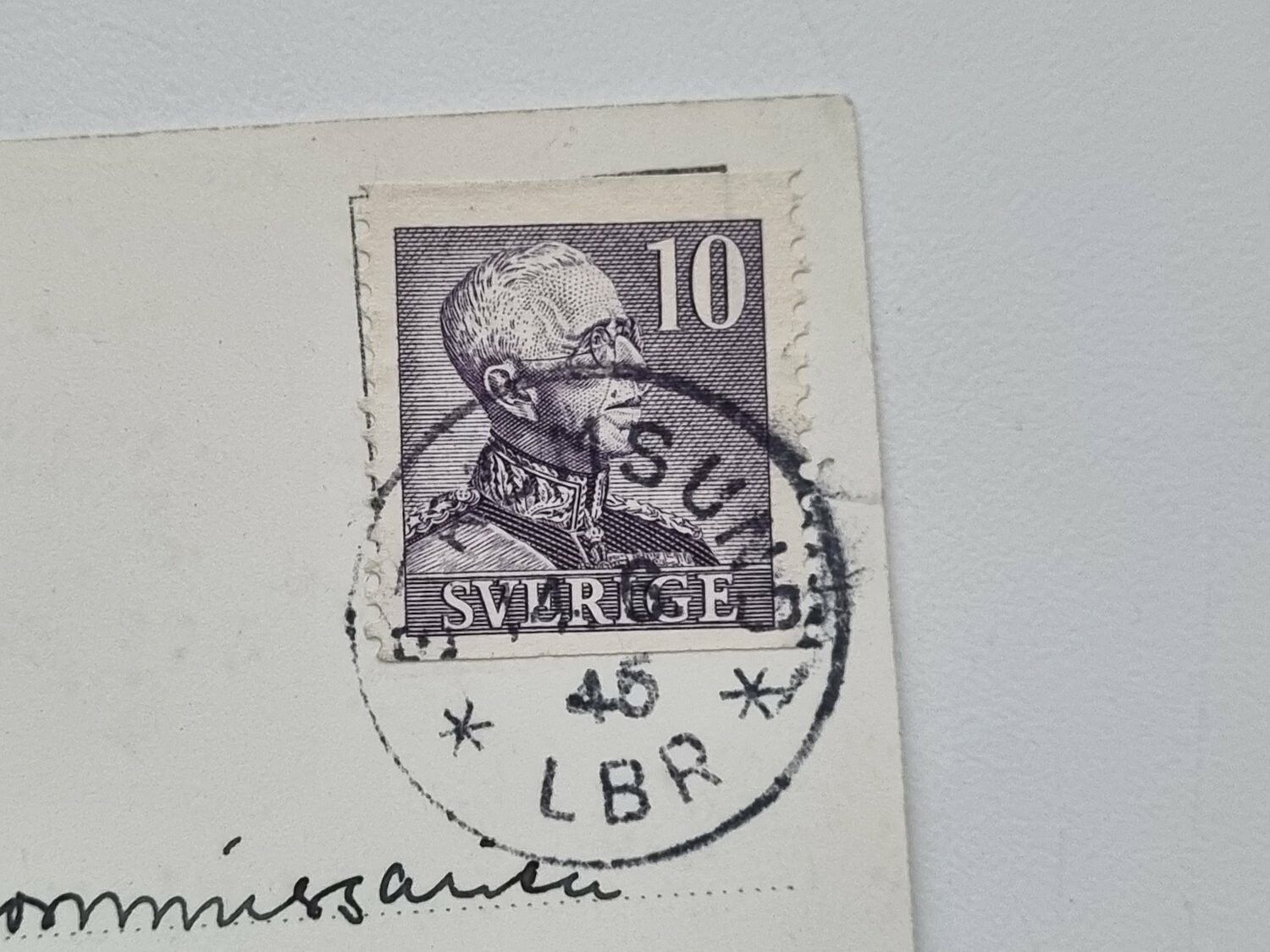 Vykort Ströms Vattudal 1945
