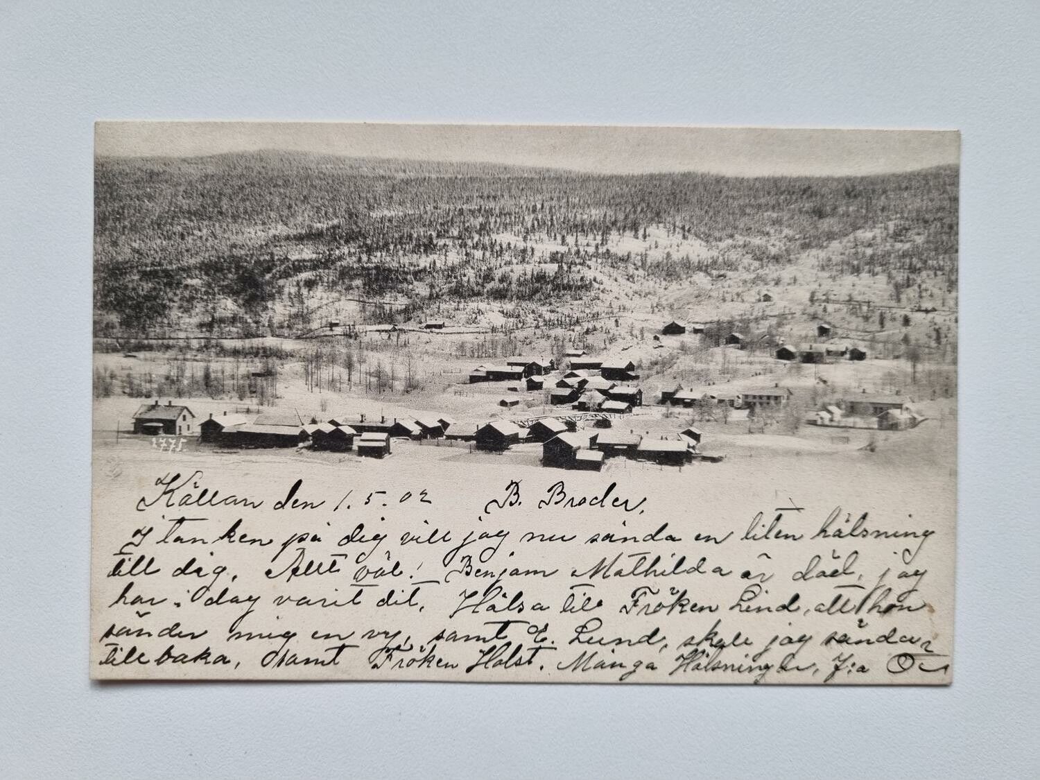 Vykort stämplad 1902
