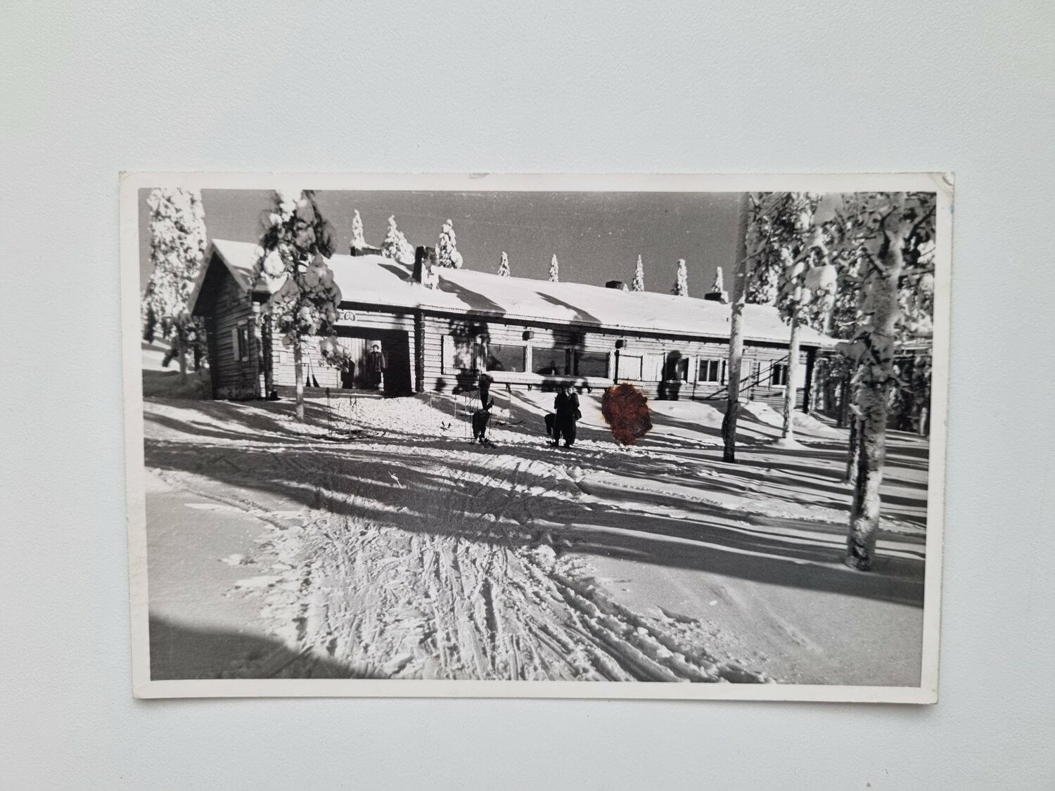Vykort stämplad ROVANIEMI OUNASVAARA