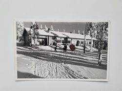 Vykort stämplad ROVANIEMI OUNASVAARA