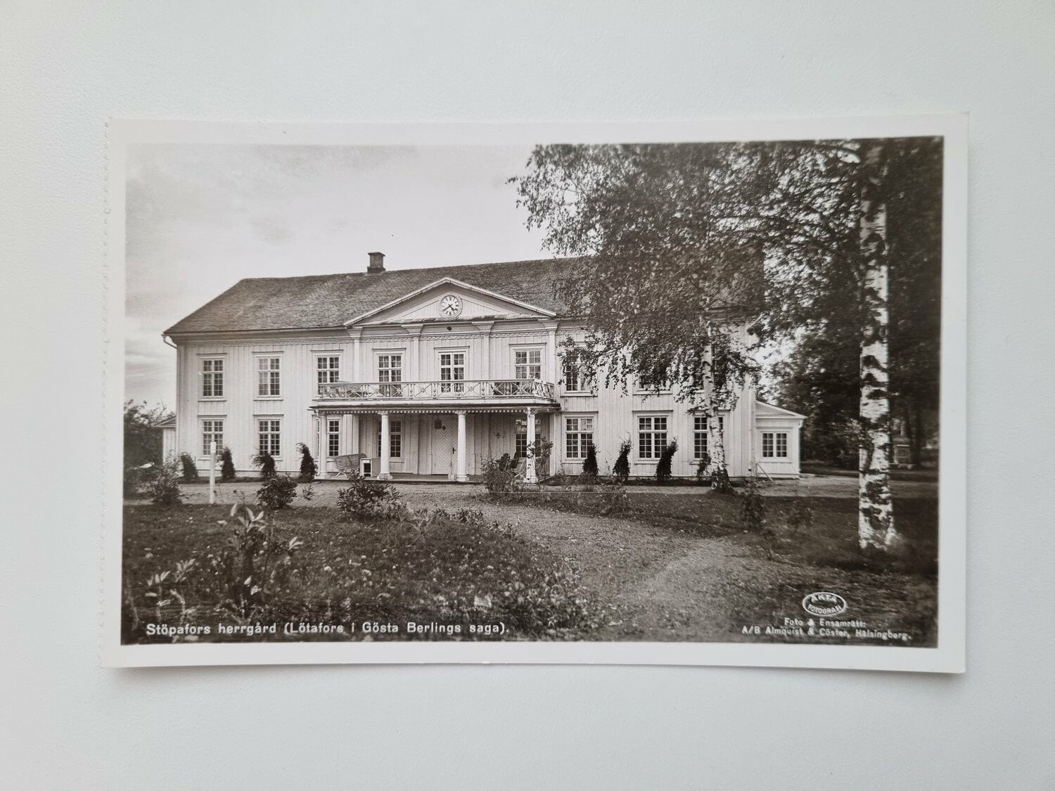 Vykort Stöpafors herrgård (Lötafore I Gösta Berlings saga)