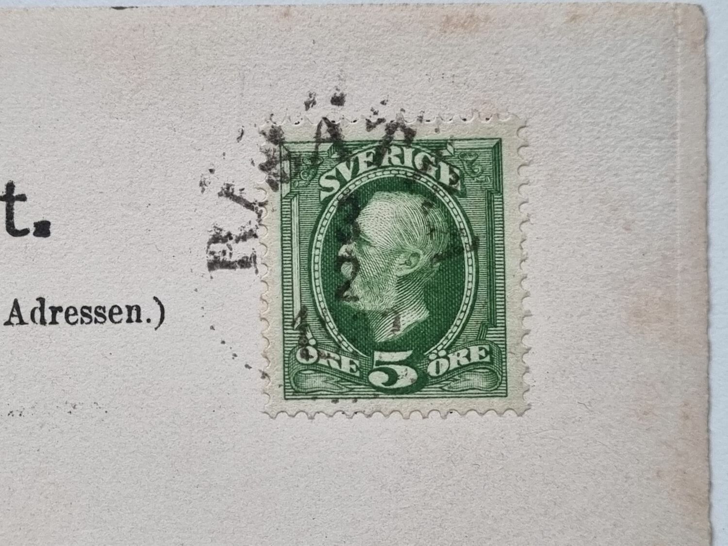 Vykort stämplat Malung 1902
