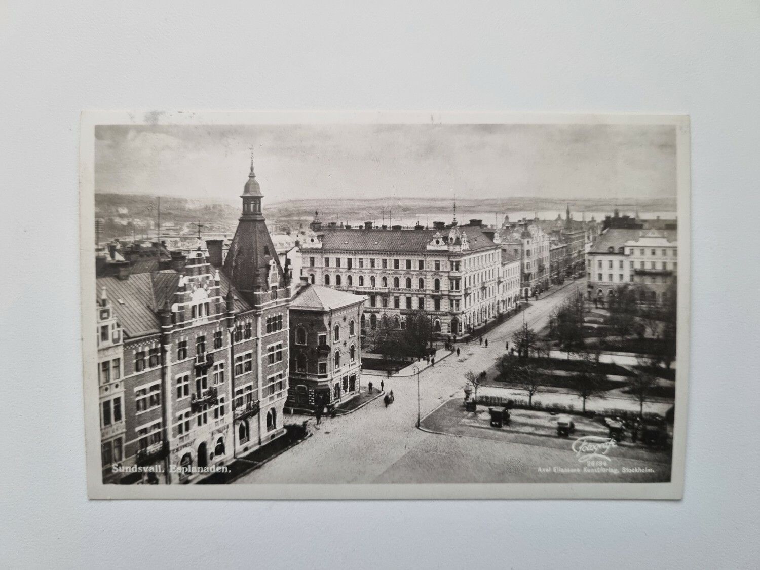 Vykort Sundsvall esplanaden
