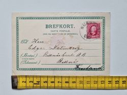 Vykort Sundsvall Sparbank mm, 1902