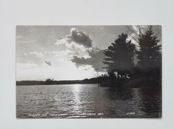 Vykort SUNSET ON TWIN LAKES WIS