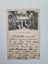 Vykort Svedenborgs lusthus Skansen 1902