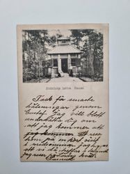 Vykort Svedenborgs lusthus Skansen 1902