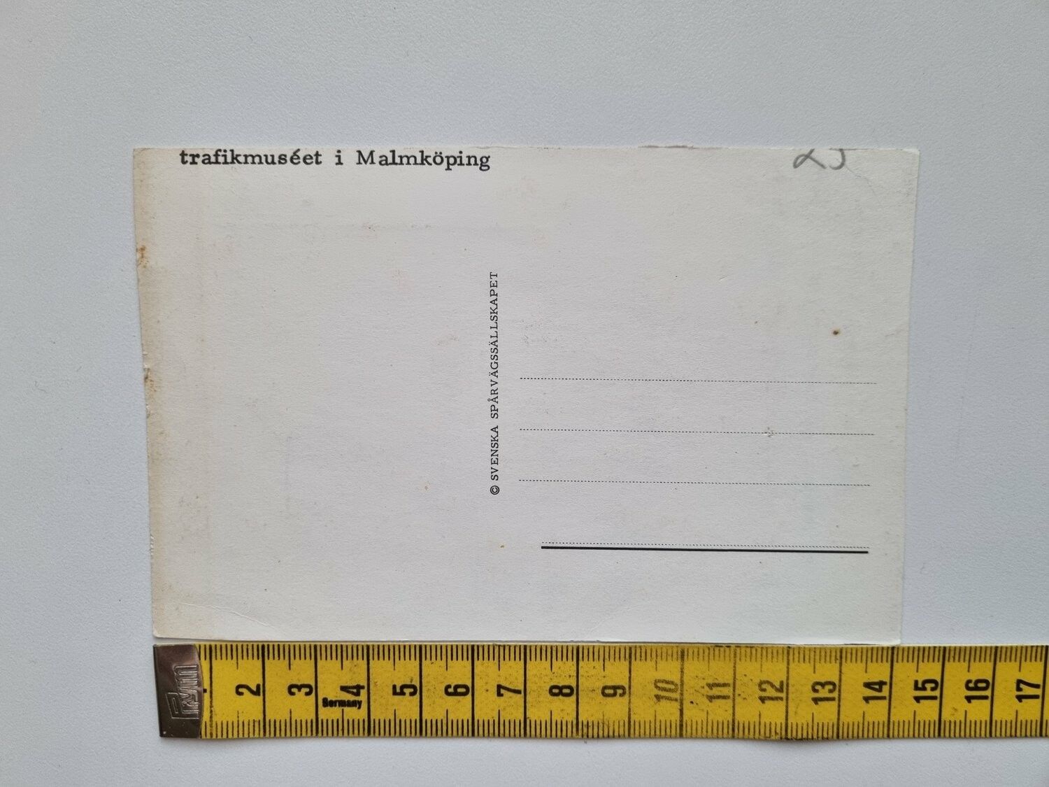 Vykort SVENSKA SPÅRVÄGSSÄLLSKAPET