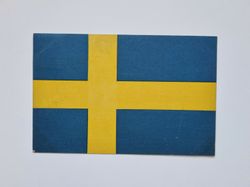 Vykort Sverigeflagga