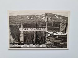 Vykort SVERIGE-NORGE, Gränsen, Storlien