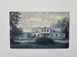 Vykort Säter Kungsgården med Drottning Kristinas ek. 1914?