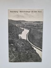 Vykort Söderköping. Ramundersberget och Göta Kanal, 1908