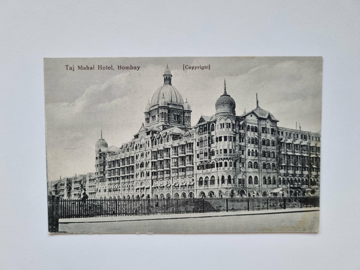 Vykort Taj Mahal Hotel, Bombay