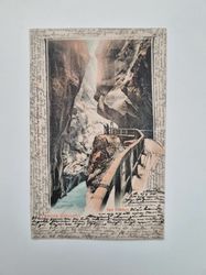 Vykort Taminaschlucht Bad Pfäfers, 1900