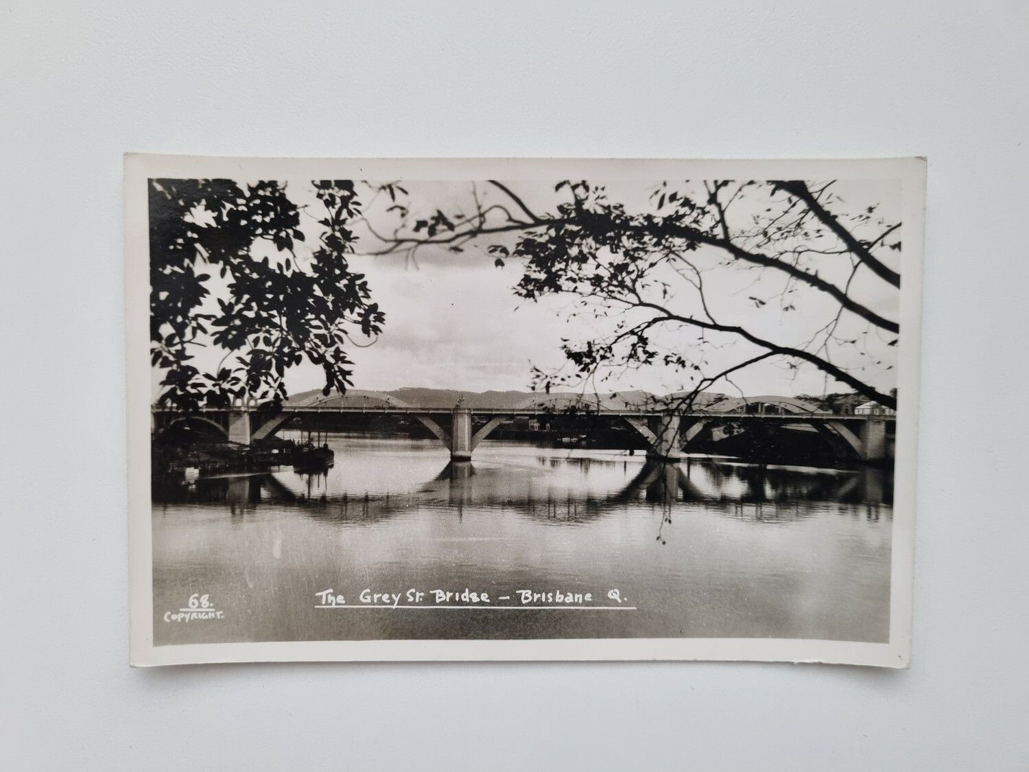 Vykort The Grey St. Bridge Brisbane Q.