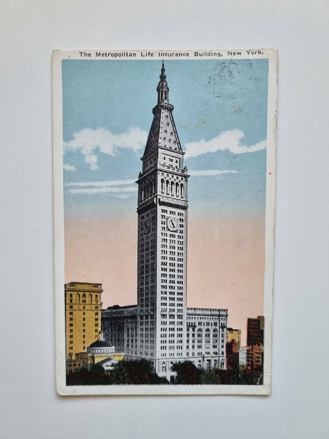Vykort The Metropolitan Life Insurance Building, New York.