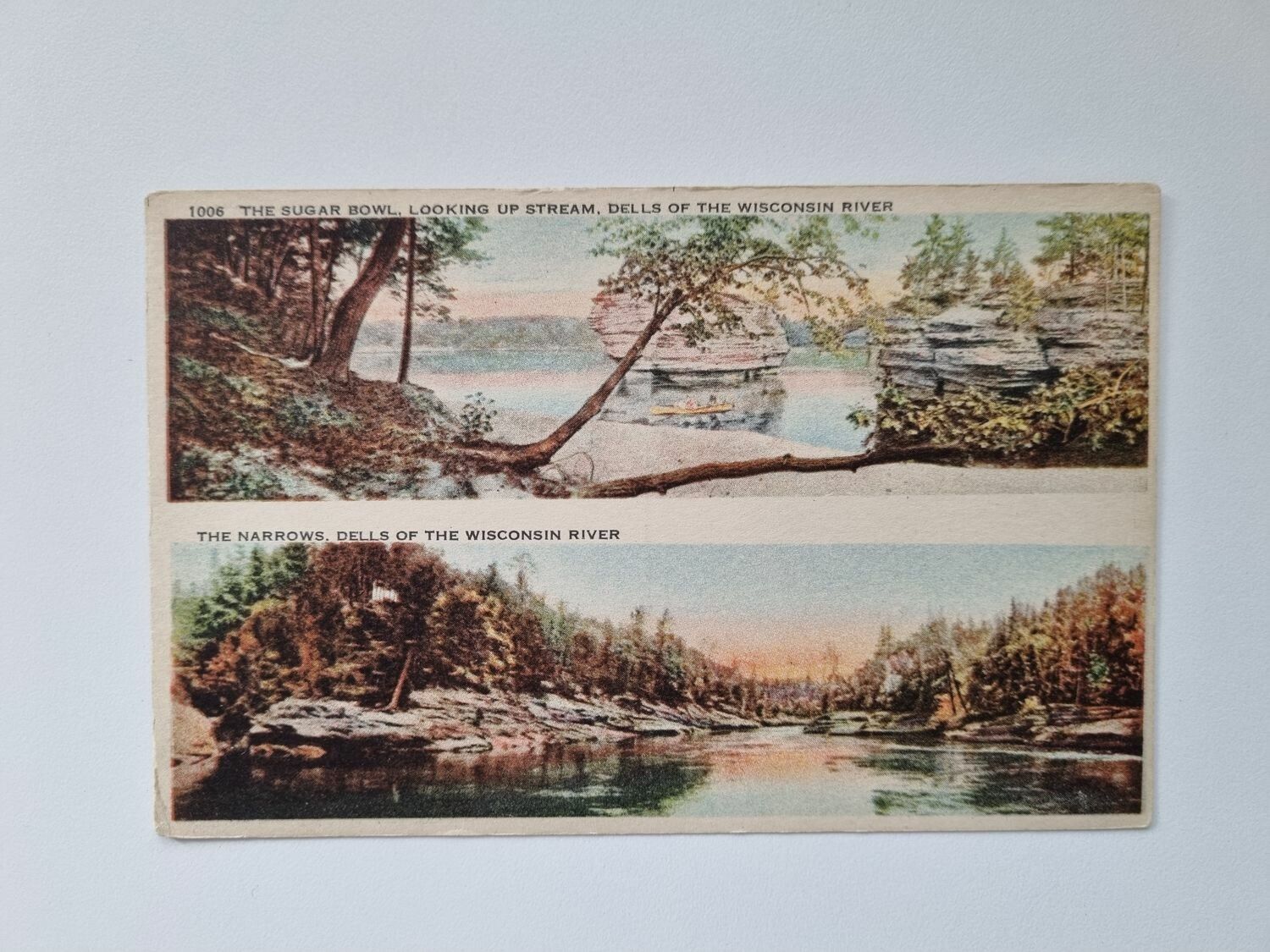 Vykort THE WISCONSIN RIVER