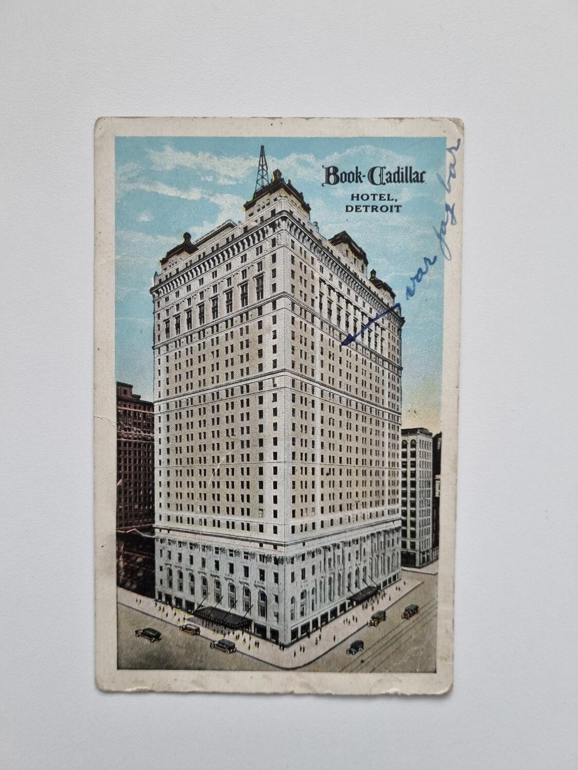 Vykort The Westin Book Cadillac Detroit, 1927