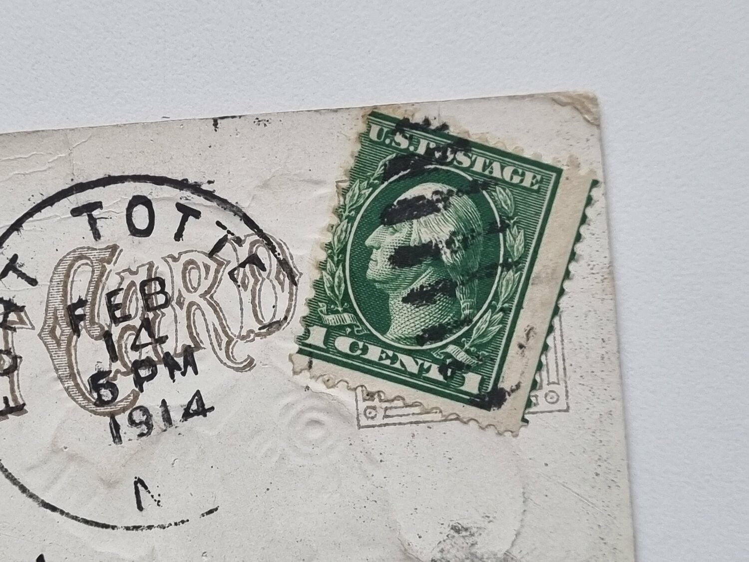 Vykort Alla hjärtans dag 1914