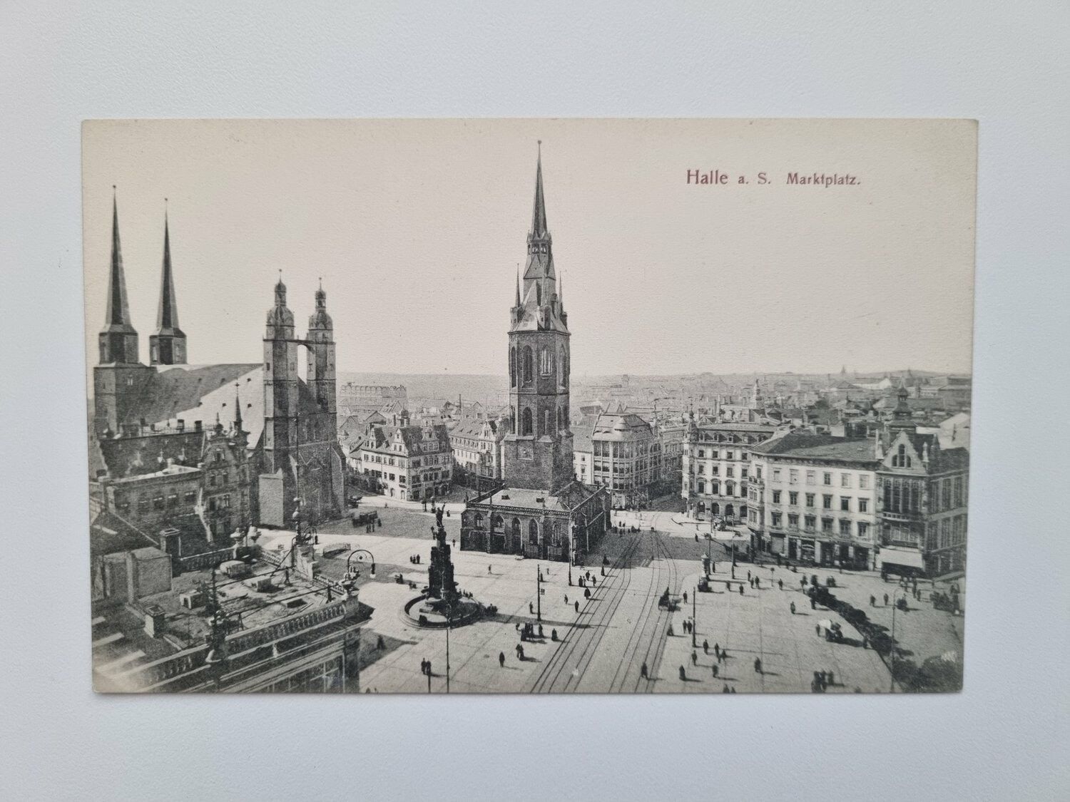 Vykort Marktplatz Halle / Halle a. S. Marktplatz, 1911