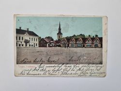 Vykort Torget, Tidaholm, 1906