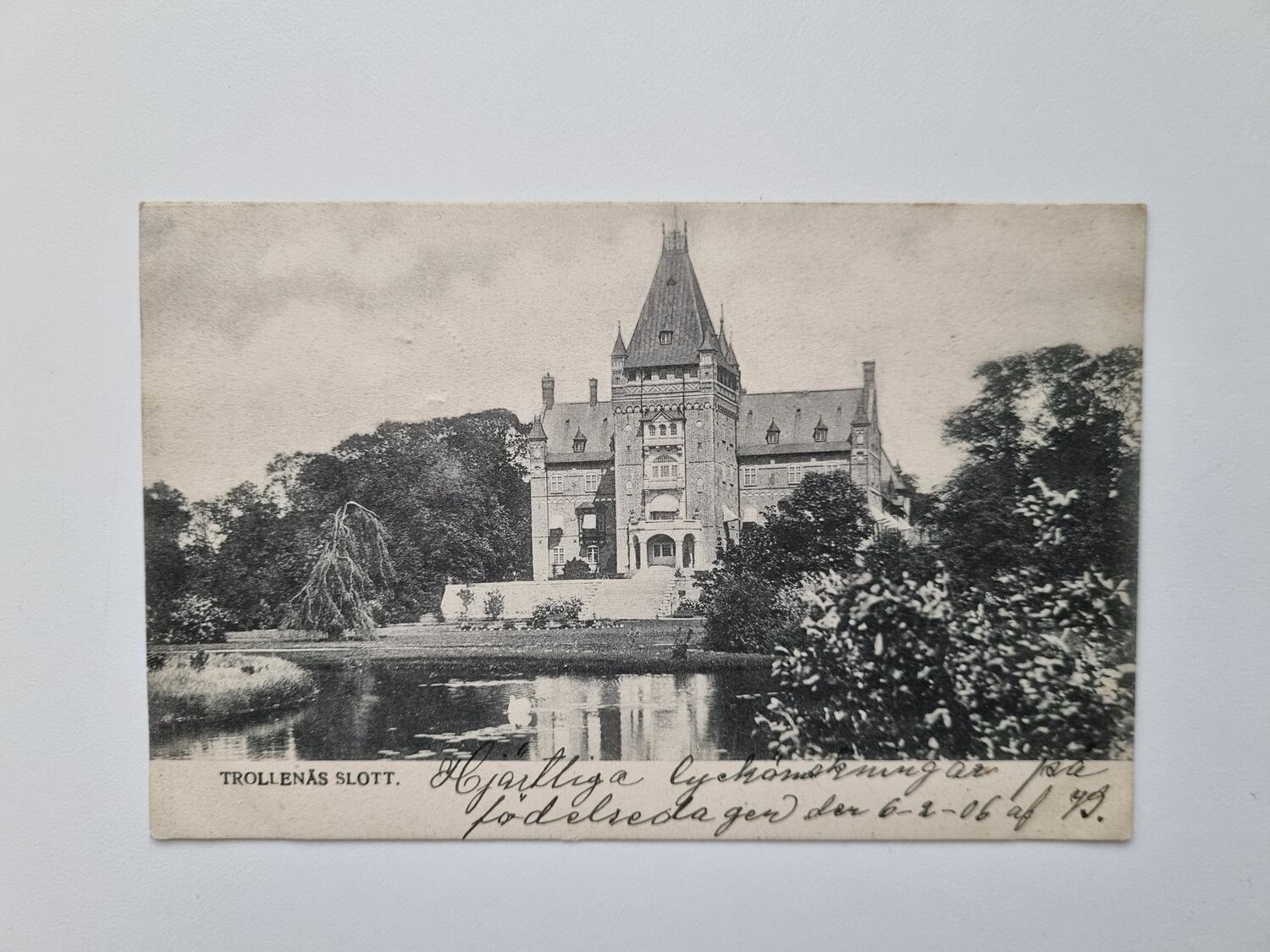 Vykort TROLLENÄS SLOTT, 1906