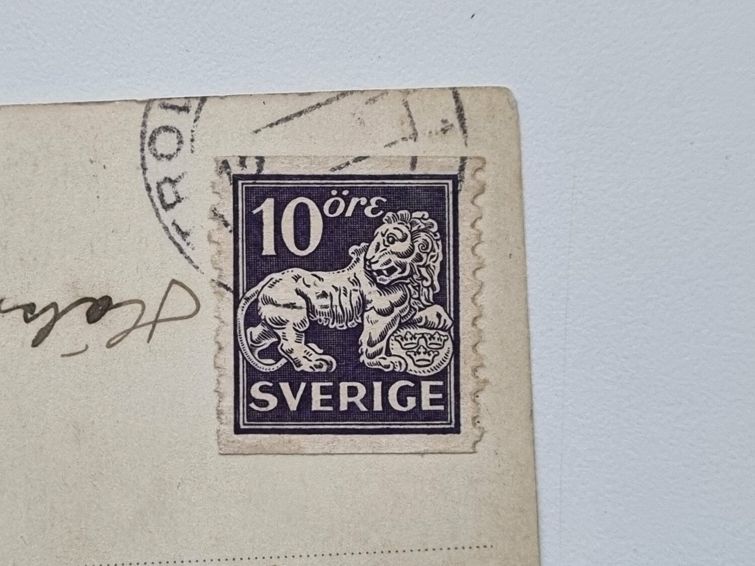 Vykort Trollhättan från flygplan